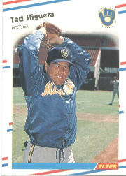 1988 Fleer Baseball Cards      166     Ted Higuera